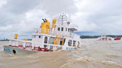 Photo of ডুবে থাকা জাহাজ নৌপথে বড় ঝুঁকি