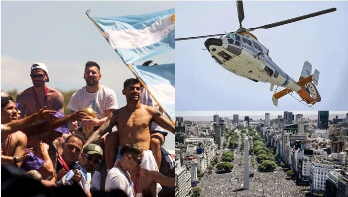 Photo of হেলিকপ্টারে মেসিদের উদ্ধার