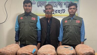 Photo of গোয়াল ঘরে মিলল ২০ কেজি গাঁজা, মাদক কারবারি আটক