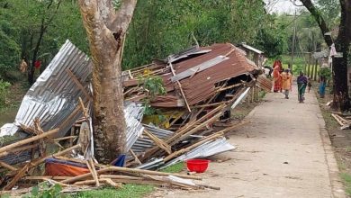 Photo of সুনামগঞ্জে ঝড়ে কয়েকশ ঘর বিধ্বস্ত, আহত শতাধিক