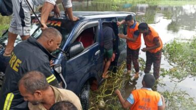 Photo of লক্ষীপুরে মাইক্রোবাস খালে, একই পরিবারের ৭ জন নিহত