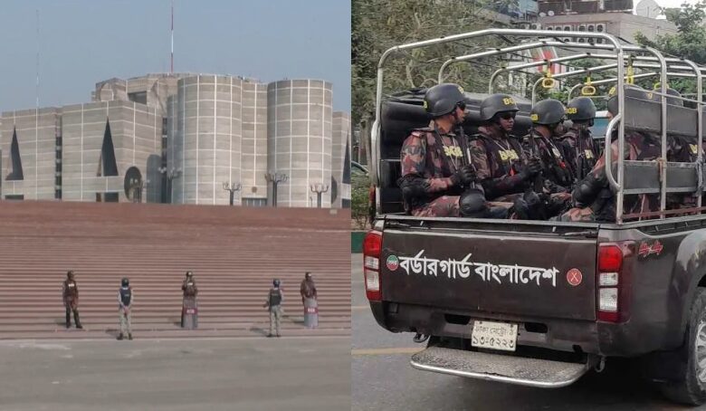 Photo of হাদির জানাজা ঘিরে সংসদ ভবনসহ গুরুত্বপূর্ণ এলাকায় ২০ প্লাটুন বিজিবি মোতায়েন
